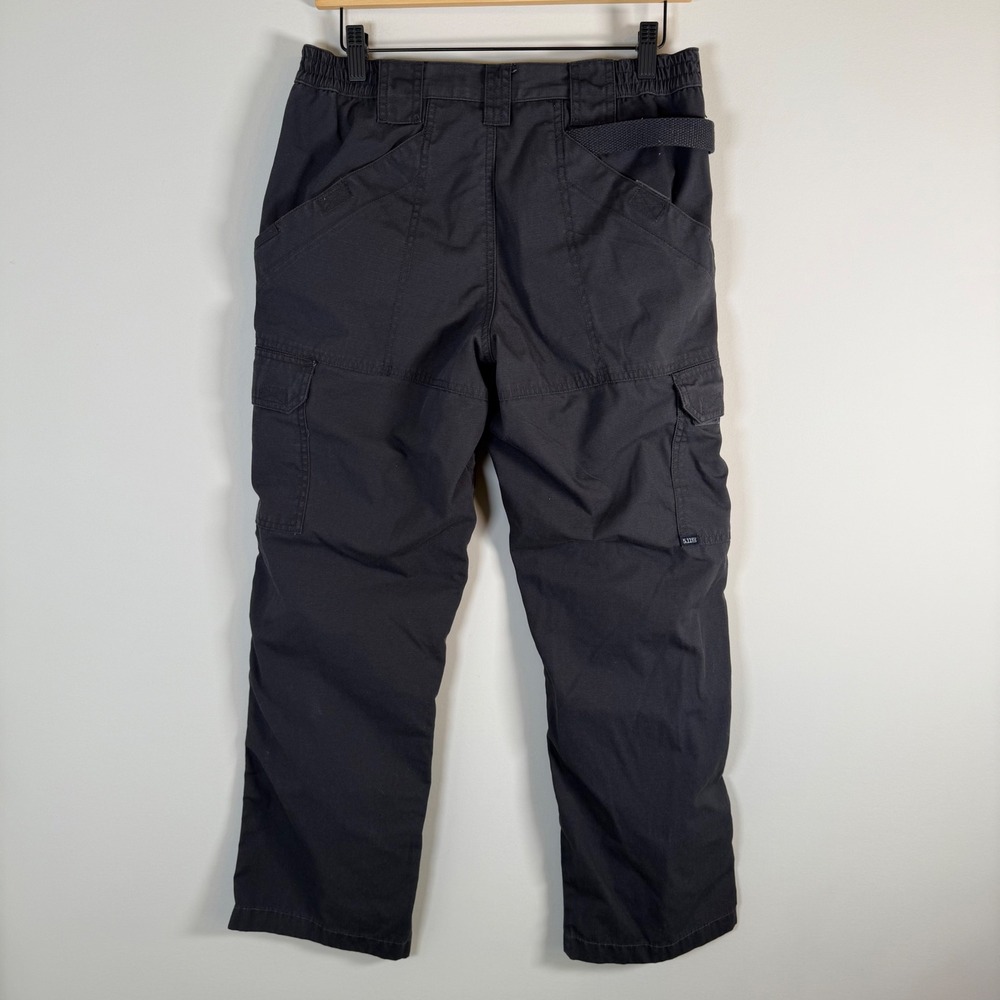5.11 Tactical Cargo Pants Size 6 Long Grey Ripstop Multi Pocket Utility Workwear - Picture 4 of 5